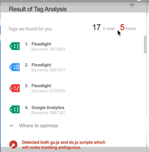 می‌توانید کار خود را با Google Tag Assistant چک کنید