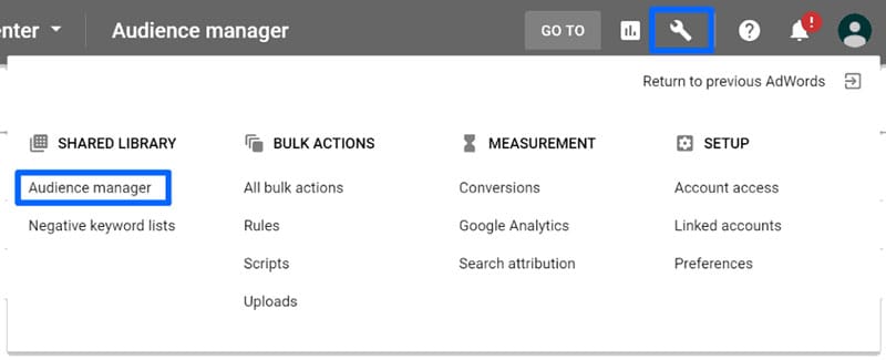 به بخش مخاطبان زیر کتابخانه مشترک shared library خود مراجعه کنید.