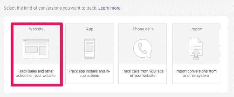 تبدیلات حسابرسی پیشنهادی براساس اهداف کمپین شما به خط ردیابی تبدیل جدید تبدیل می‌شود