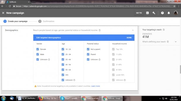 این فیلترها شامل سن، جنسیت، وضعیت والدین و یا درآمد خانواده می‌شود.