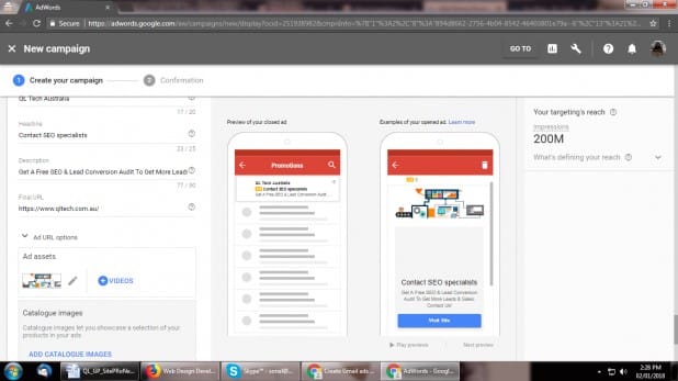 این نشان می‌دهد که تبلیغ شما در پیش‌نمایش تلفن همراه ظاهر خواهد شد