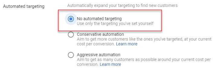 هدف‌گیری خودکار به شما کمک می‌کند تا مشتریان جدید را با گسترش هدف خود پیدا کنید