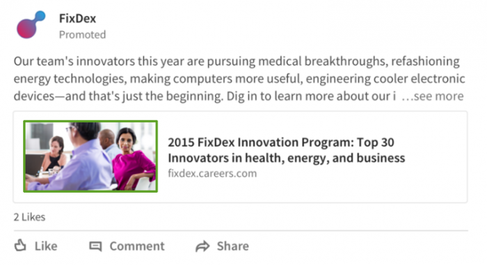 ایجاد کمپین تبلیغات اسپانسر لینکدین