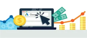 تصویر کلیک کردن روی مانیتور که بیانکر هزینه هر کلیک در گوگل ادوردز است
