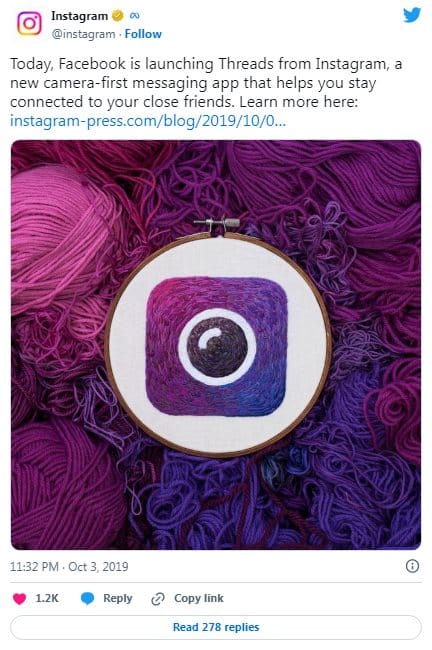 Threads In 2019 – 2021